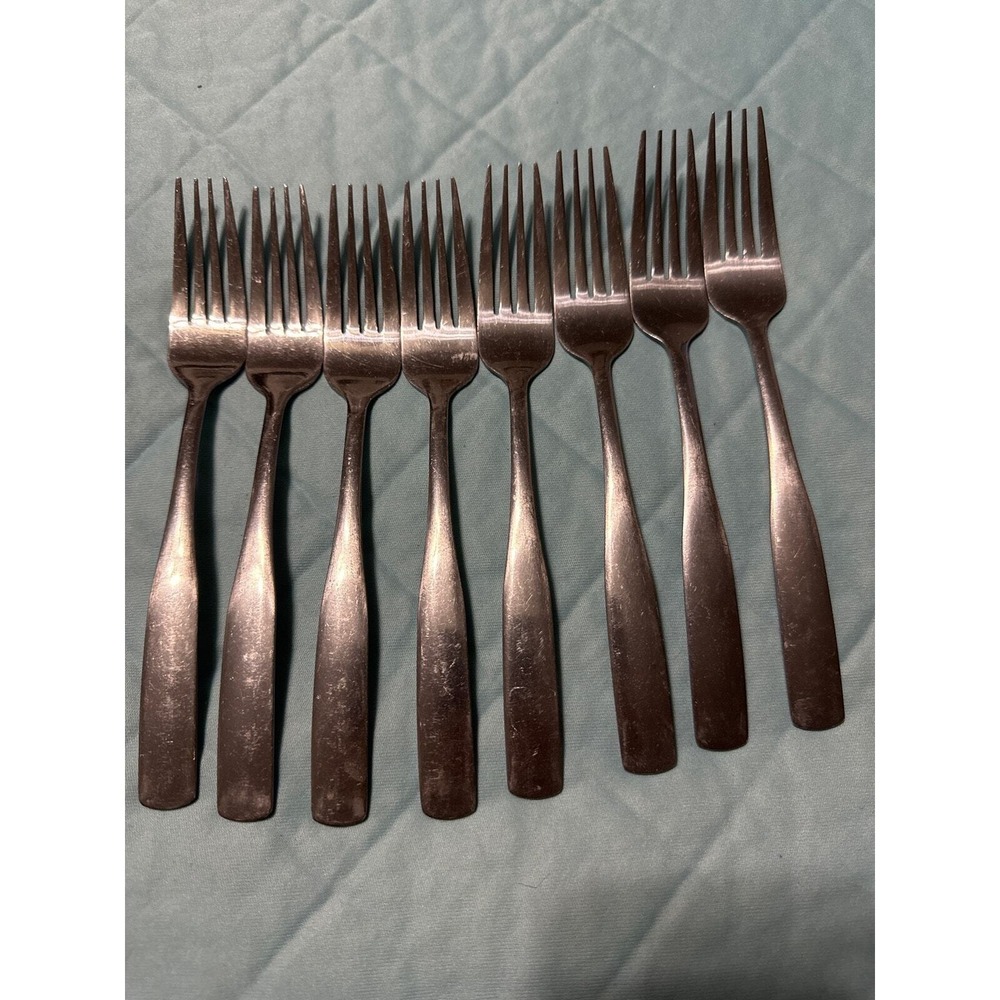 Lot of 8 Cambridge Madison 6inch Dinner‎ Forks